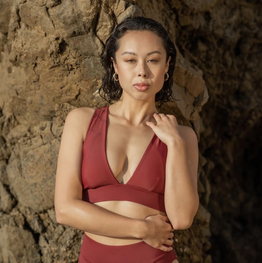 Wild Isles Swim Vita Deep V Top